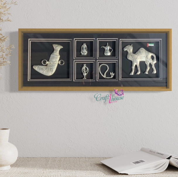 National Day Frame Traditional Magnetic Decor Elegant Cultural Memento - Luxury Handcrafted Art Craftihouse Dubai