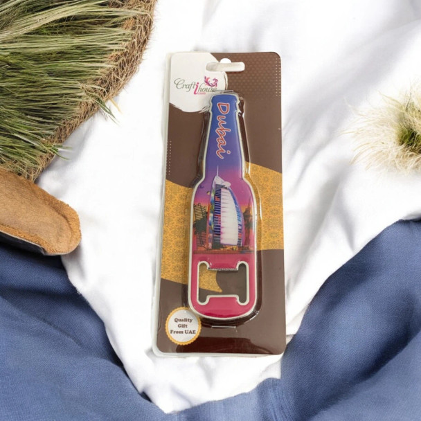 Burj Al Arab Bottle Opener Traditional Magnetic Decor Elegant Cultural Memento - Luxury Handcrafted Art Craftihouse Dubai