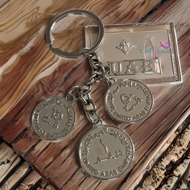 Dubai key ring coins