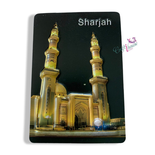 Premium Sharjah Fridge Magnet 10x7cm Sharjah High-Quality Design View