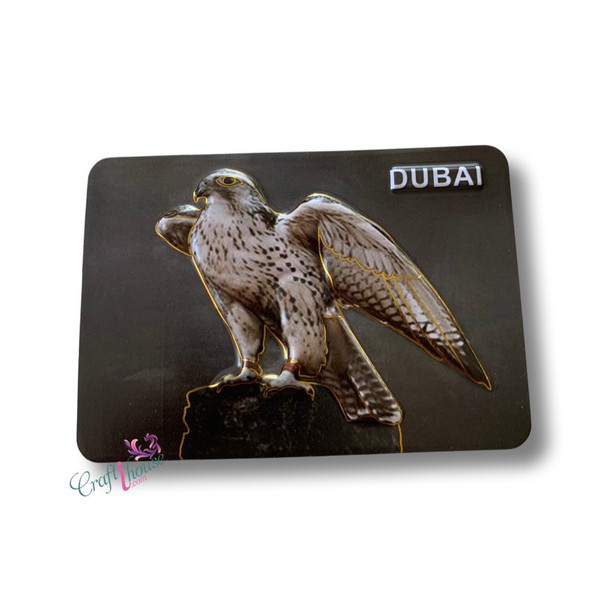 Premium Falcon Fridge Magnet 10x7cm Dubai High-Quality Design View