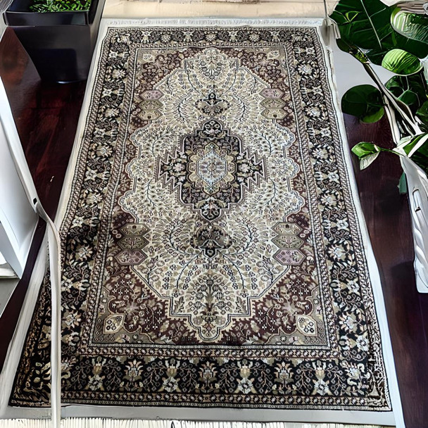 Premium Exquisite Handmade Kashmiri Silk Carpet -4x6 Feet Perfect Gift For Your Home Handmade Pure Synthetic Silk Carpet High-Quality Design View