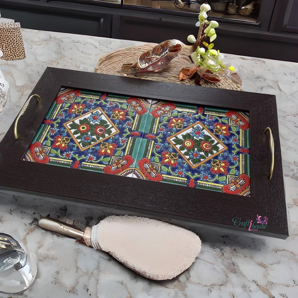 Premium Artisan Gifting Rectangular hand painted High-Quality Design View