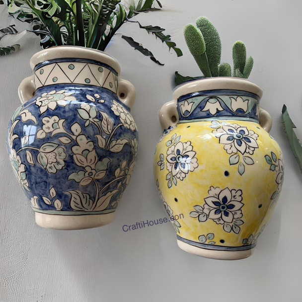 Premium Artisan "Hand Painted Ceramic Vase High-Quality Design View