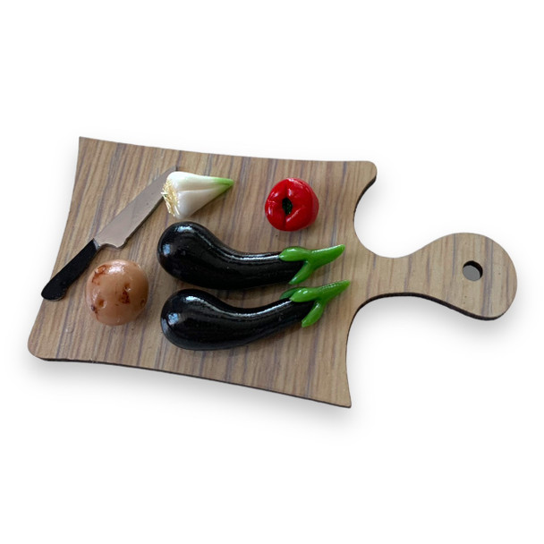 Polymer Clay - Mexican Pan - Egg Plant Pan - - Miniature Food - Kitchen Decor | Premium Handcrafted  - Luxury Handcrafted Art Craftihouse Dubai