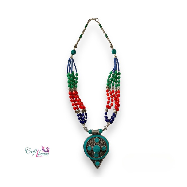 Premium Bohemian Jewelry , Tibetan Necklace , Beaded Jewelry Necklace , Nepalese Necklace , Bohemian Wedding Gift For Women High-Quality Design View