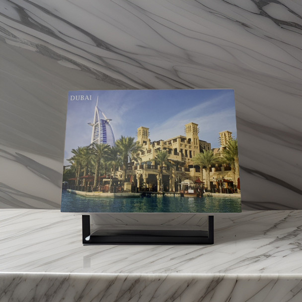 Madinat Jumeira Burj Al Arab Boutique Fridge Magnet Authentic Middle Eastern Art - Luxury Handcrafted Art Craftihouse Dubai
