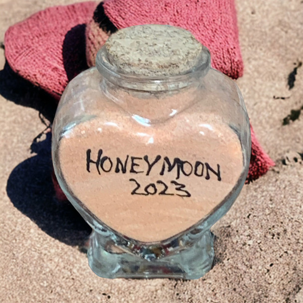 Honeymoon sand jar 