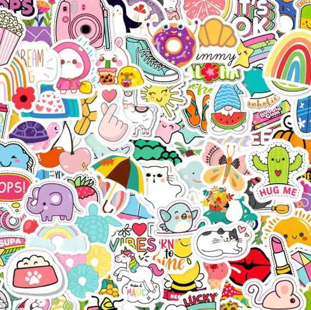 Premium Artisan Cartoon stickers pack 100 High-Quality Design