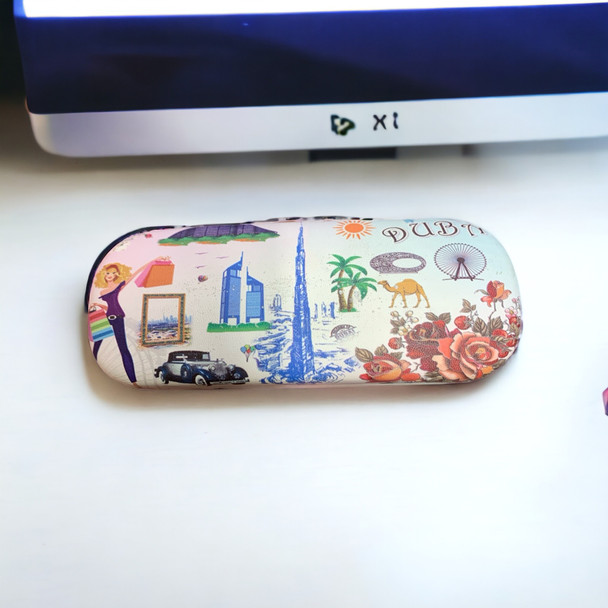 Premium Solid Glasses Case Portable Flap Boutique Fridge Magnet Authentic Middle Eastern Art High-Quality Design
