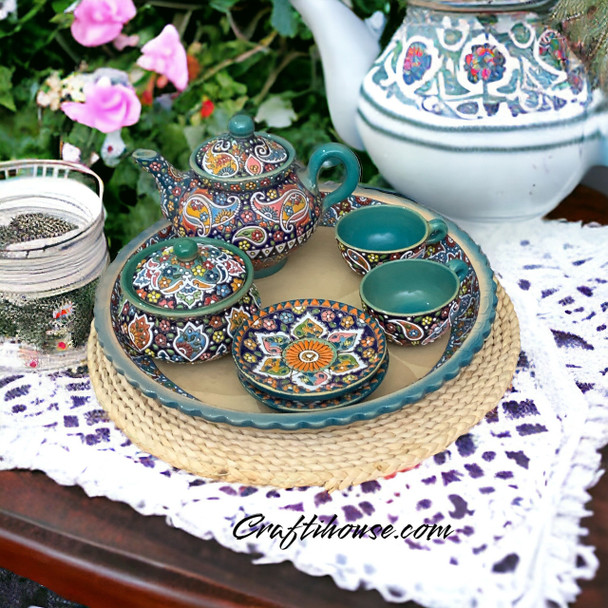 Exclusive Uae Uae Hand painted Tea Heritage Collection Detail