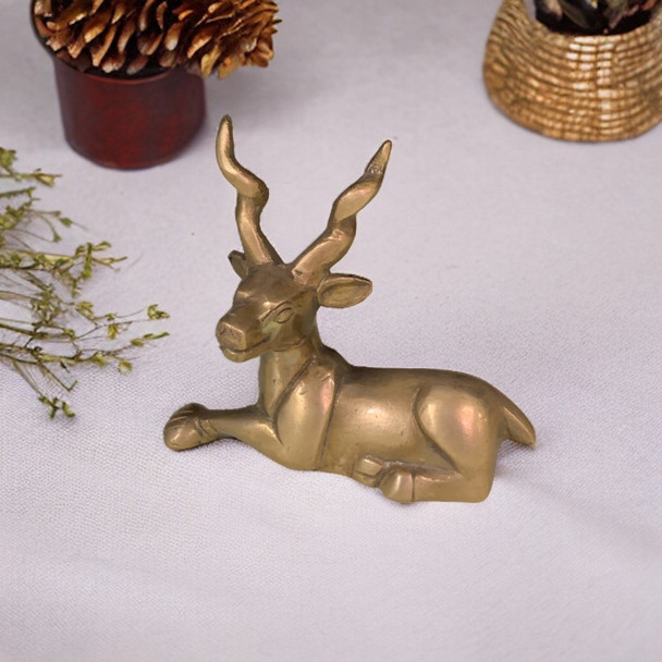 Premium Artisan Brass Antelope Statue 7 High-Quality Design