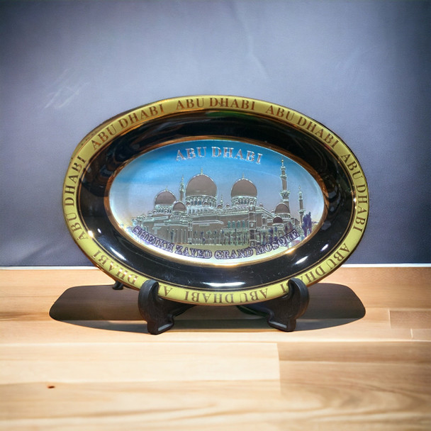 Sheikh zayed grand mosque plate souvenir 
