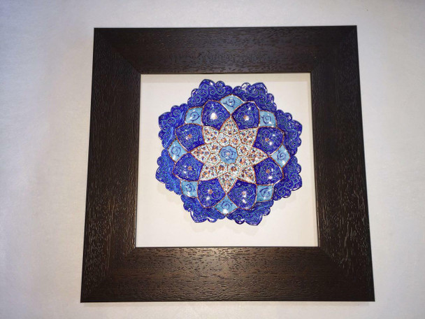 Luxury Enamel Plate (Minakari) Dark Premium Design Showcase