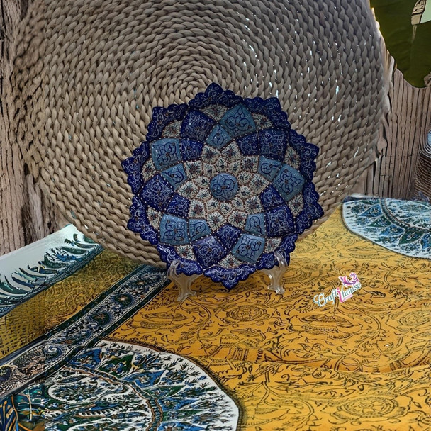 Luxury Minakari Copper Plate 20 Premium Design Showcase