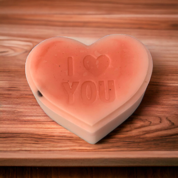 Exclusive Pink Heart Shape Candle Heritage Collection Detail