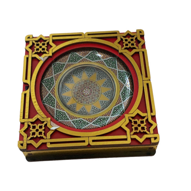 Premium Premium Wooden Metal Gift Box for Saffron High-Quality Design