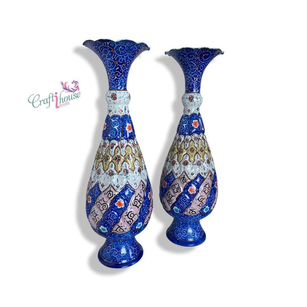 Copper Flower vase persian handicraft