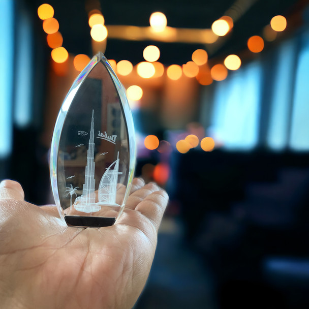 Exclusive Engraved Crystal Souvenir Heritage Collection Detail