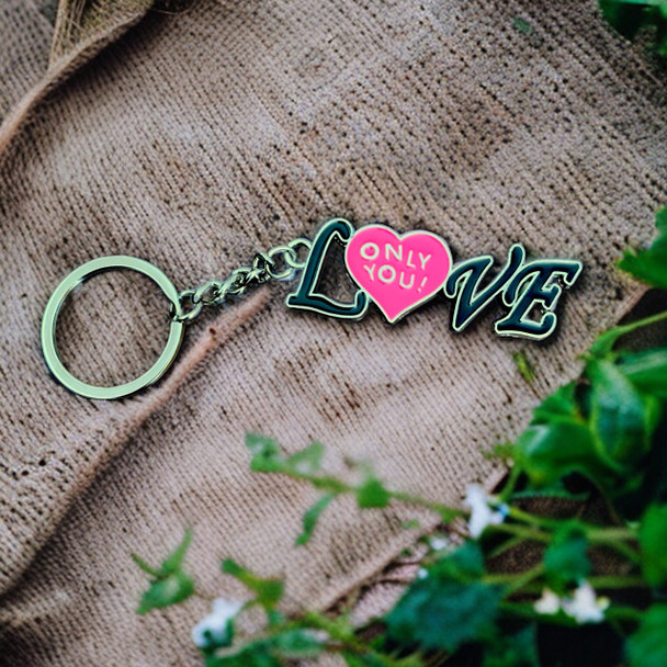 Exclusive Love On You Metal Keychain Heritage Collection Detail