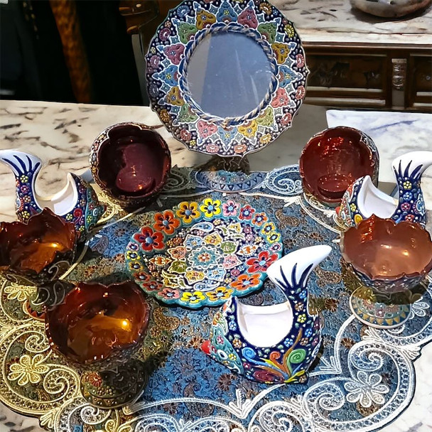 Nouroz Haftseen Set - Festive | Artisan Home Decor Piece | Unique Middle Eastern Art - Luxury Handcrafted Art Craftihouse Dubai