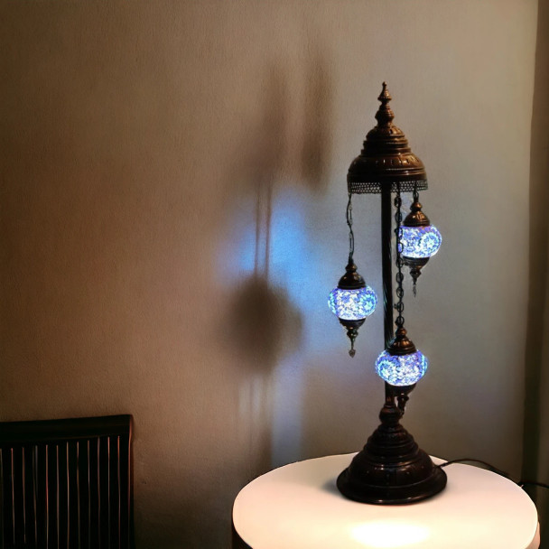 Turkish Mosaic Floor Lamp | Sophisticated Cultural Accent - Luxury Handcrafted Art Craftihouse Dubai