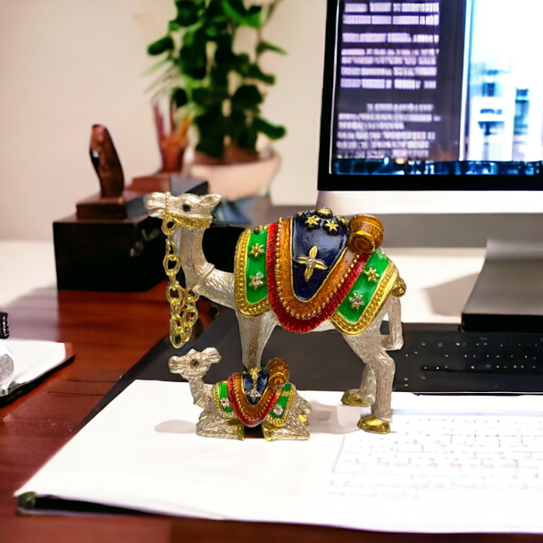 Premium Table Camel With Baby Trinket High-Quality Souvenir