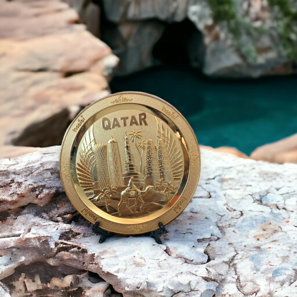 Table Decor Qatar Souvenir Plate | Artisan Home Decor Piece - Luxury Handcrafted Art Craftihouse Dubai