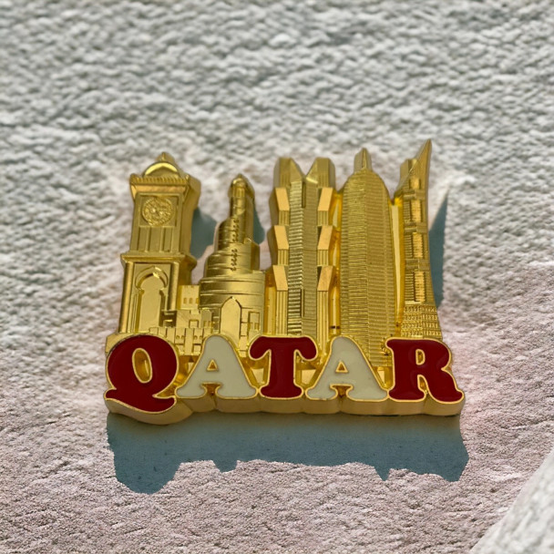 Premium Doha Souvenir Metal Fridge magnet High-Quality Design