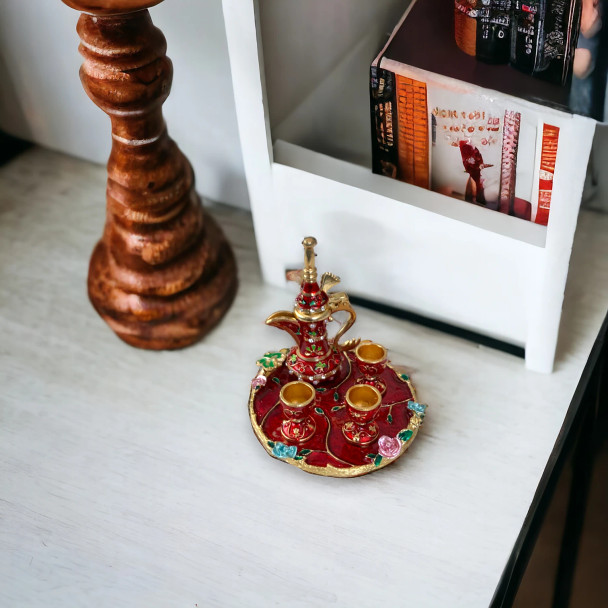 Premium Delights Miniature Bejeweled Red Coffee High-Quality Design