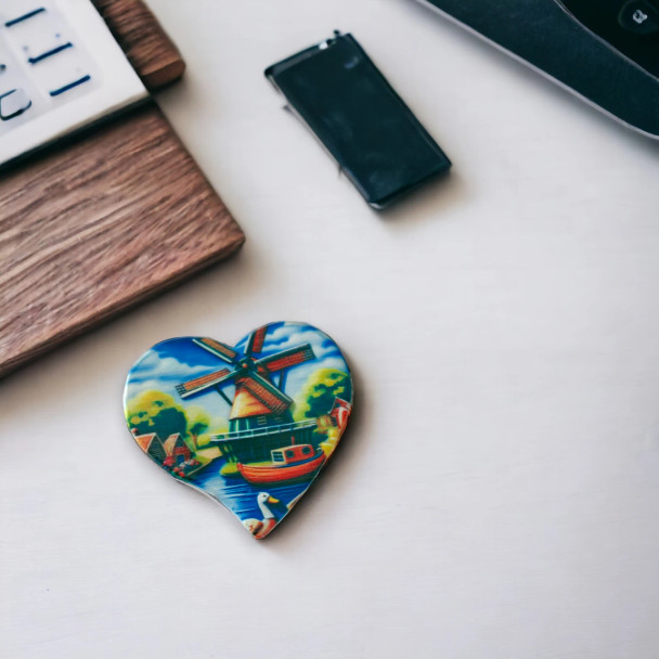 Heart Shaped Amsterdam Holland Ceramic | Premium Heritage Gift - Luxury Handcrafted Art Craftihouse Dubai