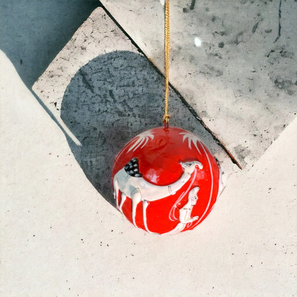 3" Paper Mache Ball With | Luxury Heritage Gift & Cultural Souvenir - Luxury Handcrafted Art Craftihouse Dubai