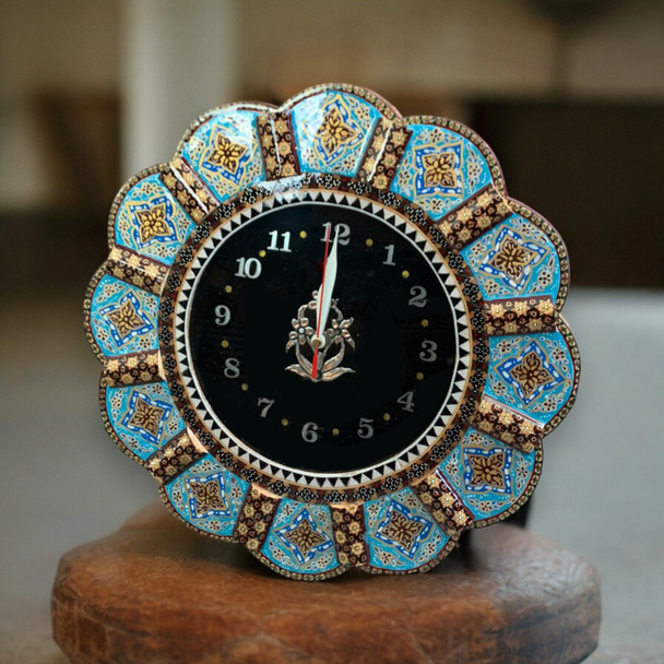 Premium Round Hand Painted Khatamkari High-Quality Design