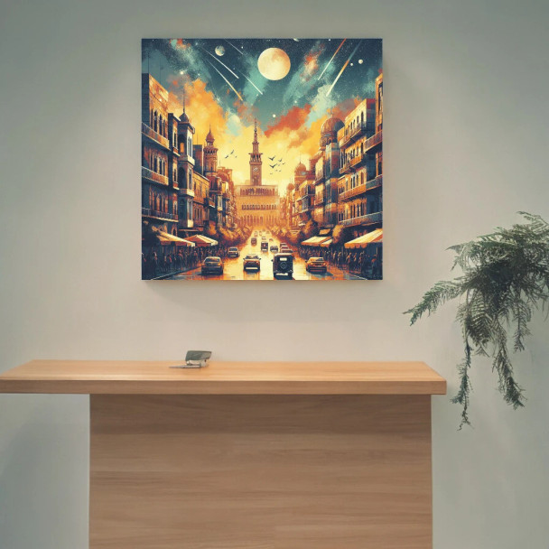 Premium Damascus Travel Art High-Quality Design