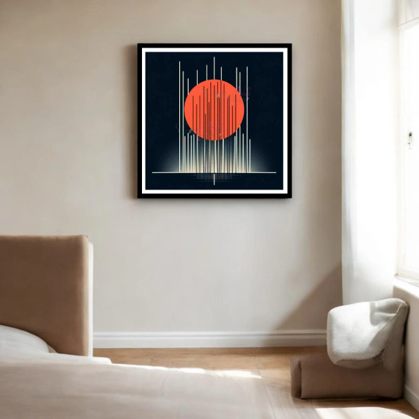 Premium Stunning Sun Behind The High-Quality Design