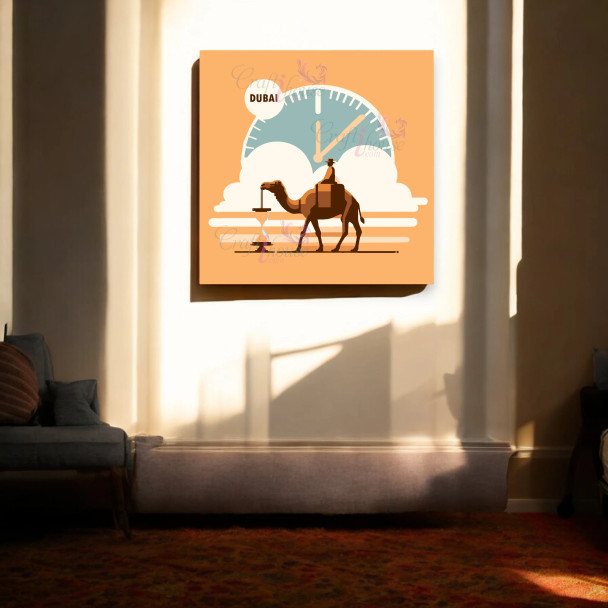 Premium Dubai Camel Rider Time High-Quality Design