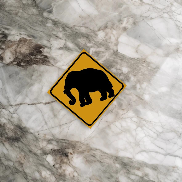 Premium Uae Charming Elephant 6x6 Premium Artisan Detail View