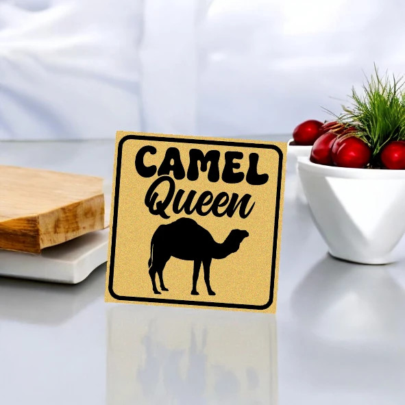Premium Uae Camel Queen 8x8 Sarcastic Artisan Detail View