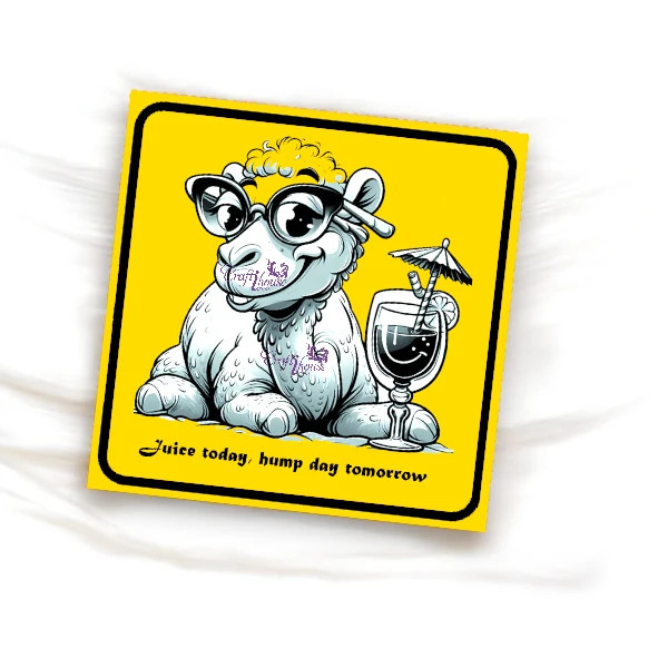 Camel "juice Today Hump Premium | Handcrafted Desert Mascot Fridge Magnet | Traditional Art - Luxury Handcrafted Art Craftihouse Dubai