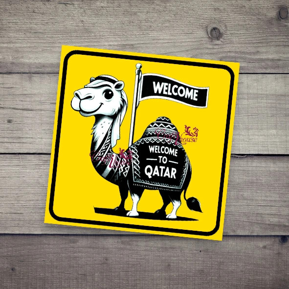 Qatar Camel Artistic Arabian Memento Hand-finished | Luxury Heritage Fridge Magnet | Unique Artisan  - Luxury Handcrafted Art Craftihouse Dubai