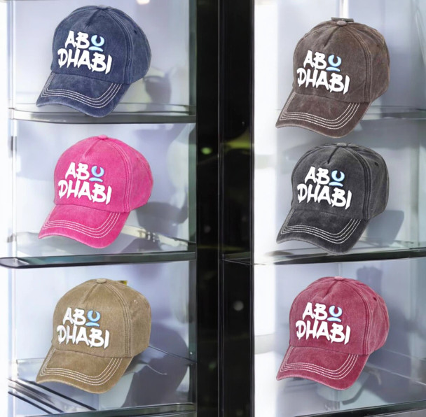 Luxury Abu Dhabi Souvenir Unisex Cap Hat Artisan Detail View