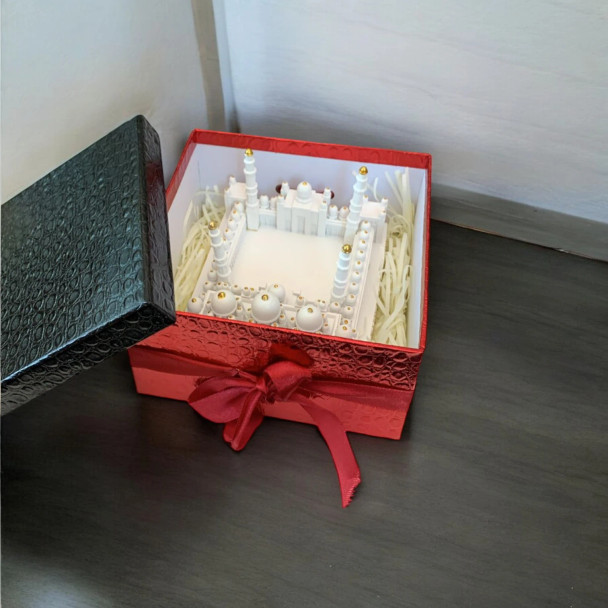 Sheikh Zayed Grand Mosque scale replica sculpture 13.5cm Abu Dhabi souvenir