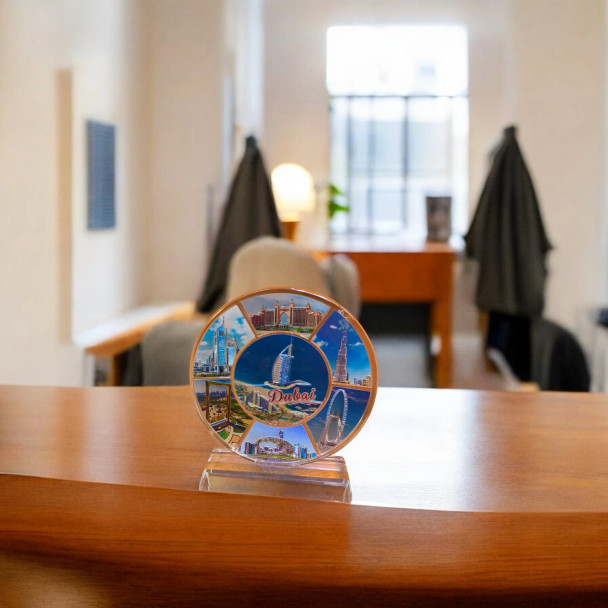 Landmarks Plate Iconic | Luxury Heritage Gift & Cultural Souvenir - Luxury Handcrafted Art Craftihouse Dubai