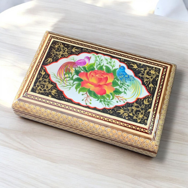 High Quality Khatamkari Inlaid Jewelry Box Professional Photography
