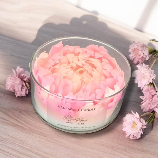 Premium Uae Blossoms Candle Pink Rose Craftsmanship and Design