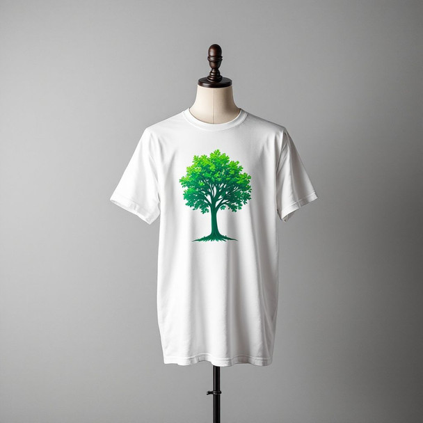 Luxury Personalized White T-Shirt Artisan Detail View