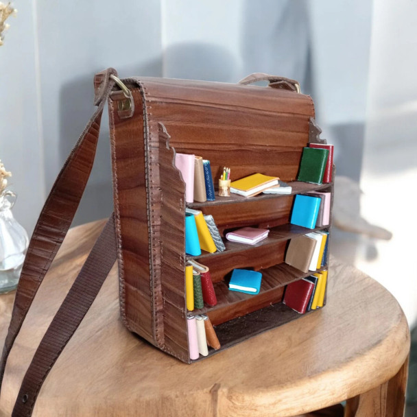 Luxury Book Lover’s Dream Bag Artisan Detail View