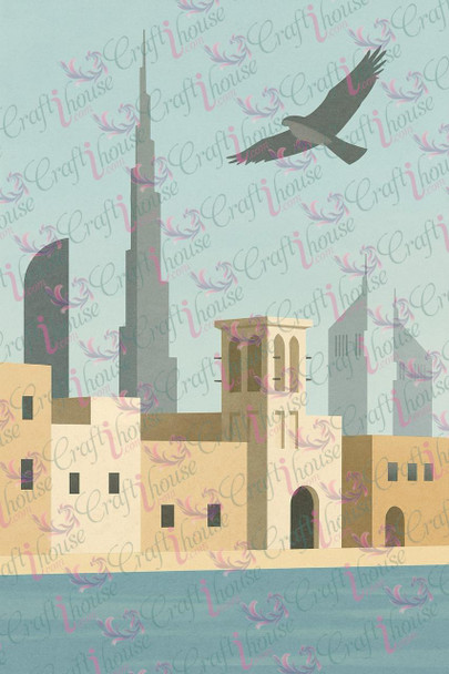 Burj Khalifa & Souq Falcon | Premium Handcrafted Memento - Luxury Handcrafted Art Craftihouse Dubai