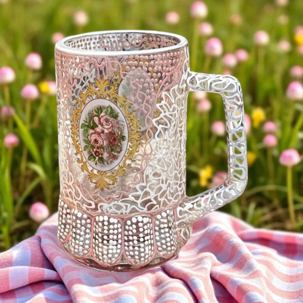 glass bear mug