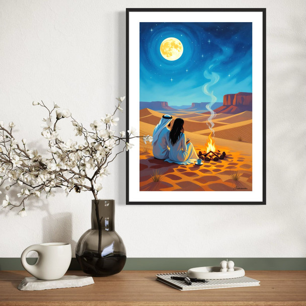 Desert Romance Arabian Night Couple | Artisan Home Decor Souvenir - Luxury Handcrafted Art Craftihouse Dubai